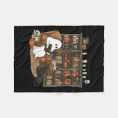 Couverture Polaire Ghost Reading Livres Librairie Enseignant Hallowee (Devant (Horizontal))