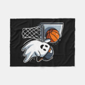 Couverture Polaire Ghost Sketll Dunk Ghost Playing Sketll Halloween  (Devant (Horizontal))