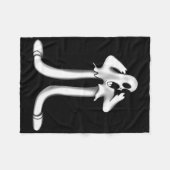 Couverture Polaire Ghost X Koko Le Clown effrayant Goth (Devant (Horizontal))