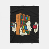 Couverture Polaire Ghosts Lecture Livres Enseignant Halloween Bibliot (Devant)