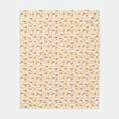 Couverture Polaire Ghosts Trick Ou Traiter Candy Motif Orange (Devant)