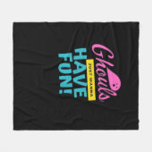 Couverture Polaire Ghouls veut juste avoir un design de base amusant (Devant (Horizontal))