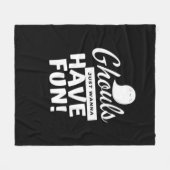Couverture Polaire Ghouls Veut Juste Avoir Un Slogan Classique Amusan (Devant (Horizontal))