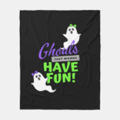 Couverture Polaire Ghouls veut juste s'amuser drôle automne (Devant)
