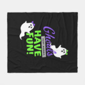 Couverture Polaire Ghouls veut juste s'amuser drôle automne (Devant (Horizontal))