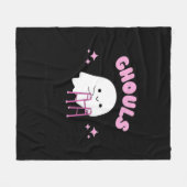 Couverture Polaire Ghouls veut juste s'amuser Funny & Sloth (Devant (Horizontal))