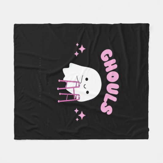 Couverture Polaire Ghouls veut juste s'amuser Funny & Sloth (Devant (Horizontal))