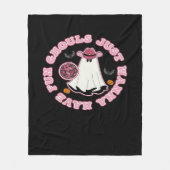 Couverture Polaire Ghouls veut juste s'amuser (Hallowee de style occi (Devant)