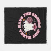 Couverture Polaire Ghouls veut juste s'amuser (Hallowee de style occi (Devant (Horizontal))