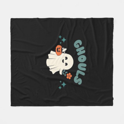Couverture Polaire Ghouls veut juste s'amuser Halloween Art Funny Quo (Devant (Horizontal))