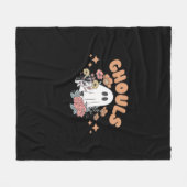 Couverture Polaire Ghouls veut juste s'amuser Halloween Art Sloth Des (Devant (Horizontal))