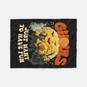 Couverture Polaire Ghouls veut juste s'amuser Halloween Party Costu (Devant (Horizontal))