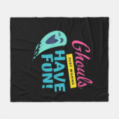 Couverture Polaire Ghouls veut juste s'amuser - Halloween Vibe d'auto (Devant (Horizontal))