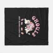 Couverture Polaire Ghouls veut juste s'amuser Retro Halloween Party C (Devant (Horizontal))