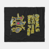 Couverture Polaire Ghouls veut juste s'amuser Slogan Éffrayant (Devant (Horizontal))