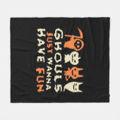 Couverture Polaire Ghouls veut juste s'amuser Sloth Halloween (Devant (Horizontal))