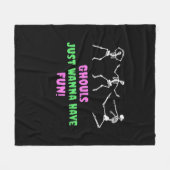 Couverture Polaire Ghouls Veux Juste S'Amuser Paresseuse Paresseuse (Devant (Horizontal))