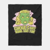 Couverture Polaire Ghouls Veux Juste S'Amuser Paresseuse Paresseuse (Devant)