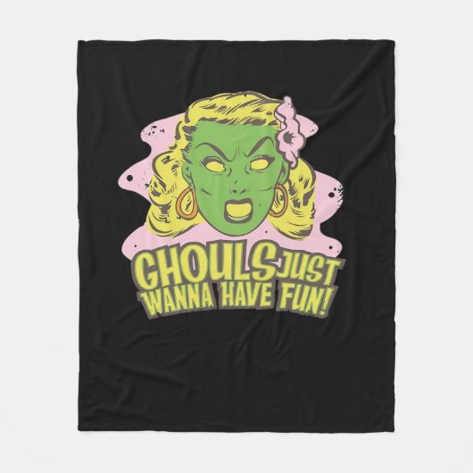 Couverture Polaire Ghouls Veux Juste S'Amuser Paresseuse Paresseuse (Devant)
