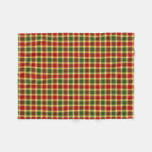 Couverture Polaire Gibbs Clan Rouge, jaune et vert Tartan (Devant (Horizontal))