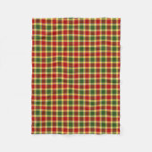 Couverture Polaire Gibbs Clan Rouge, jaune et vert Tartan (Devant)