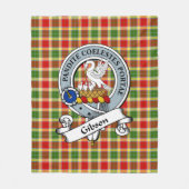 Couverture Polaire Gibson Badge Tartan Plaid (Devant)