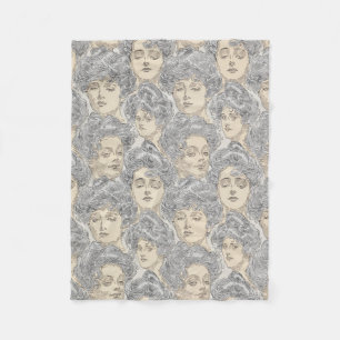 Couverture Polaire Gibson filles Victorian femme motif gris pêche