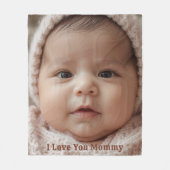 Couverture Polaire Gift for New Mommy Fleece Blanket Baby Photograph (Devant)