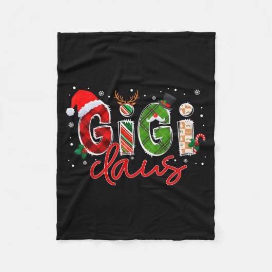 Couverture Polaire Gigi Claus Santa Claus Family Matching Christmas P (Devant)
