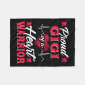 Couverture Polaire Gigi D'Un Guerrier Du Coeur Sensibilisation À L'Éc (Devant (Horizontal))