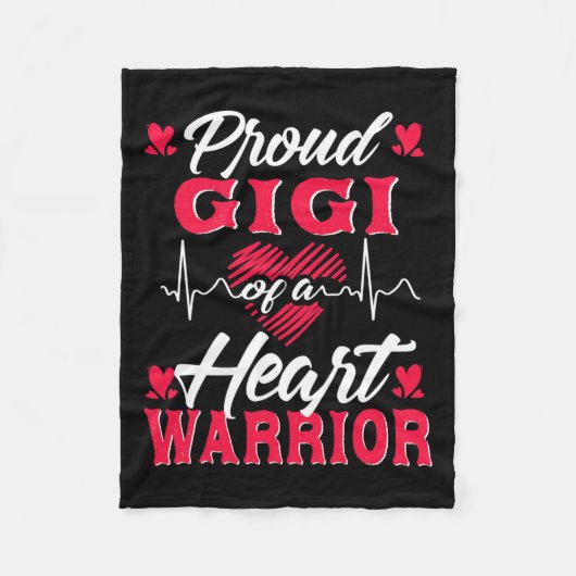 Couverture Polaire Gigi D'Un Guerrier Du Coeur Sensibilisation À L'Éc (Devant)