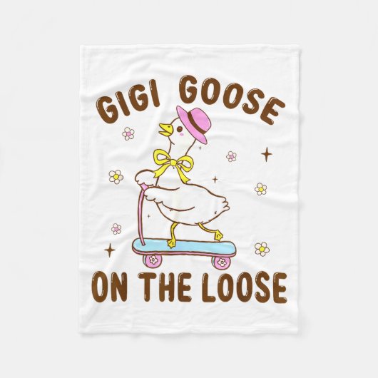 Couverture Polaire Gigi Goose On The Loose Funny Birthday Matching Fa (Devant)