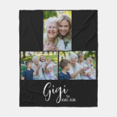 Couverture Polaire Gigi Script établi Noir 3 Photo (Devant)