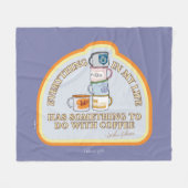 Couverture Polaire Gilmore Girls | Graphique des devis de café (Devant (Horizontal))