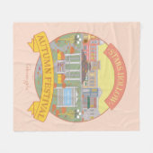 Couverture Polaire Gilmore Girls | Stars Hollow Festival d'automne (Devant (Horizontal))