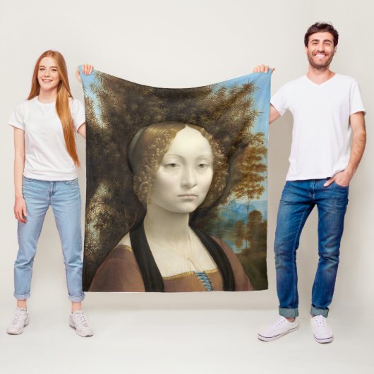 Couverture Polaire Ginevra de' Benci Leonardo da Vinci (En situation)