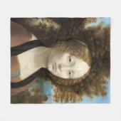 Couverture Polaire Ginevra de' Benci Leonardo da Vinci (Devant (Horizontal))