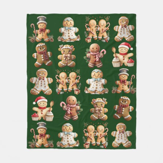 Couverture Polaire Gingerbread Cookies Adorable Boys & Girls (Devant)