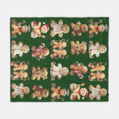 Couverture Polaire Gingerbread Cookies Adorable Boys & Girls (Devant (Horizontal))