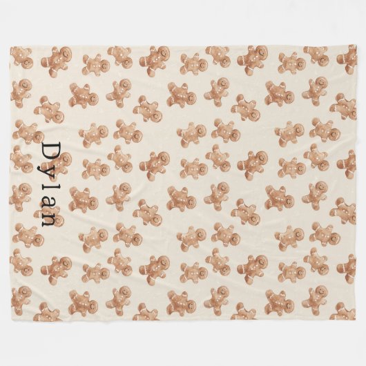 Couverture Polaire Gingerbread Cookies Christmas (Devant (Horizontal))