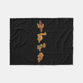 Couverture Polaire Gingerbread Costume Dinosaur Christmas Cookie Baki (Devant (Horizontal))