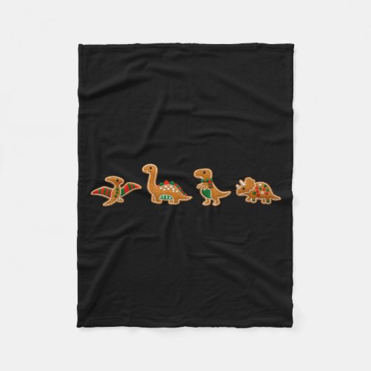 Couverture Polaire Gingerbread Costume Dinosaur Christmas Cookie Baki (Devant)