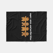 Couverture Polaire Gingerbread Dental Christmas Ortho Squad Orthodont (Devant (Horizontal))