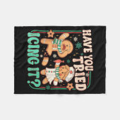 Couverture Polaire Gingerbread Have You Tried Icing It Funny Christma (Devant (Horizontal))