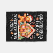 Couverture Polaire Gingerbread House Construction Crew Cookie Baking (Devant (Horizontal))