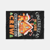 Couverture Polaire Gingerbread House Construction Crew Decorating Bak (Devant (Horizontal))