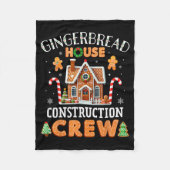 Couverture Polaire Gingerbread House Construction Crew Kids Men Women (Devant)
