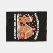 Couverture Polaire Gingerbread House Construction Crew Kids Men Women (Devant (Horizontal))
