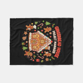 Couverture Polaire Gingerbread House Project Manager Cookie Baking Fu (Devant (Horizontal))