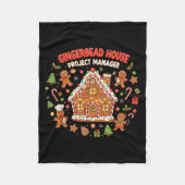 Couverture Polaire Gingerbread House Project Manager Cookie Baking Fu (Devant)